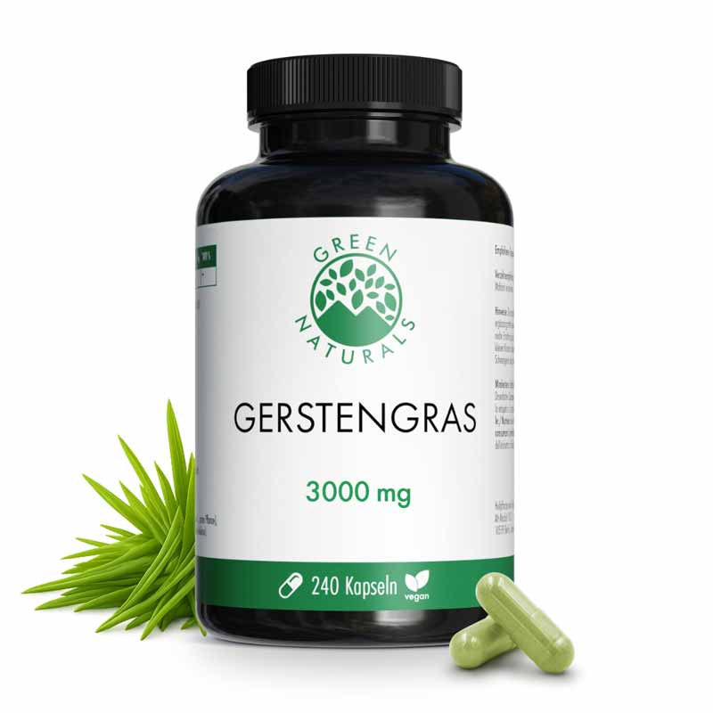 GREEN NATURALS GERSTENGRAS 240 St Kapseln