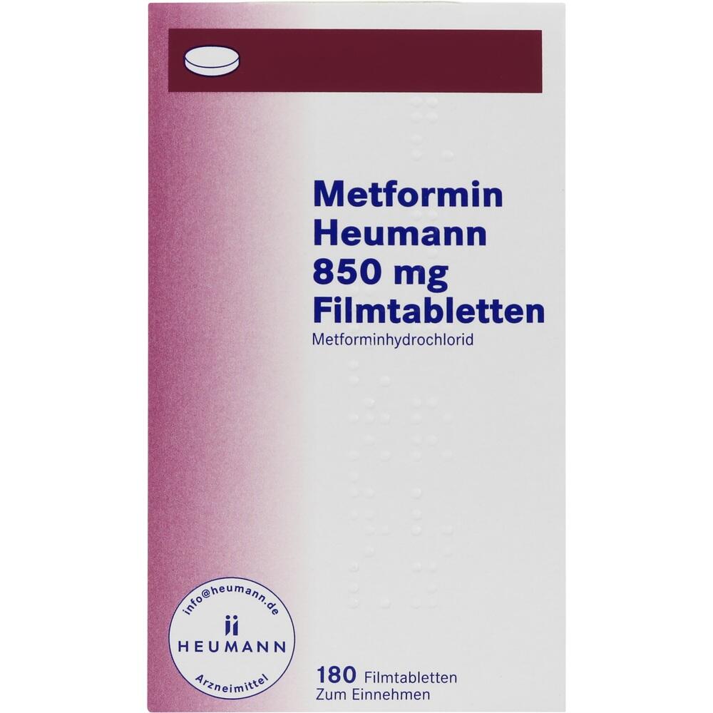 Metformin Heumann 850 mg 180 St Filmtabletten