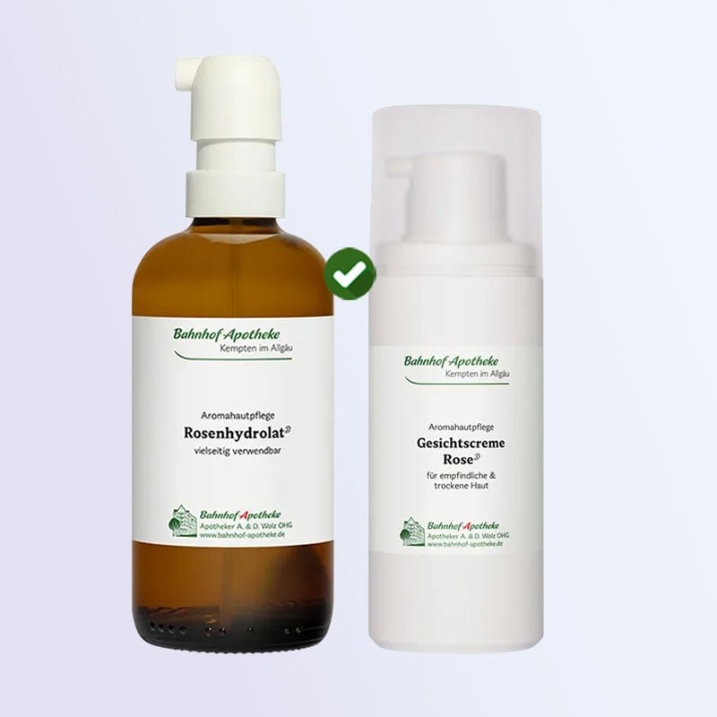 Rosenhydrolat + Gesichtscreme Rose Set 1 St Sparset