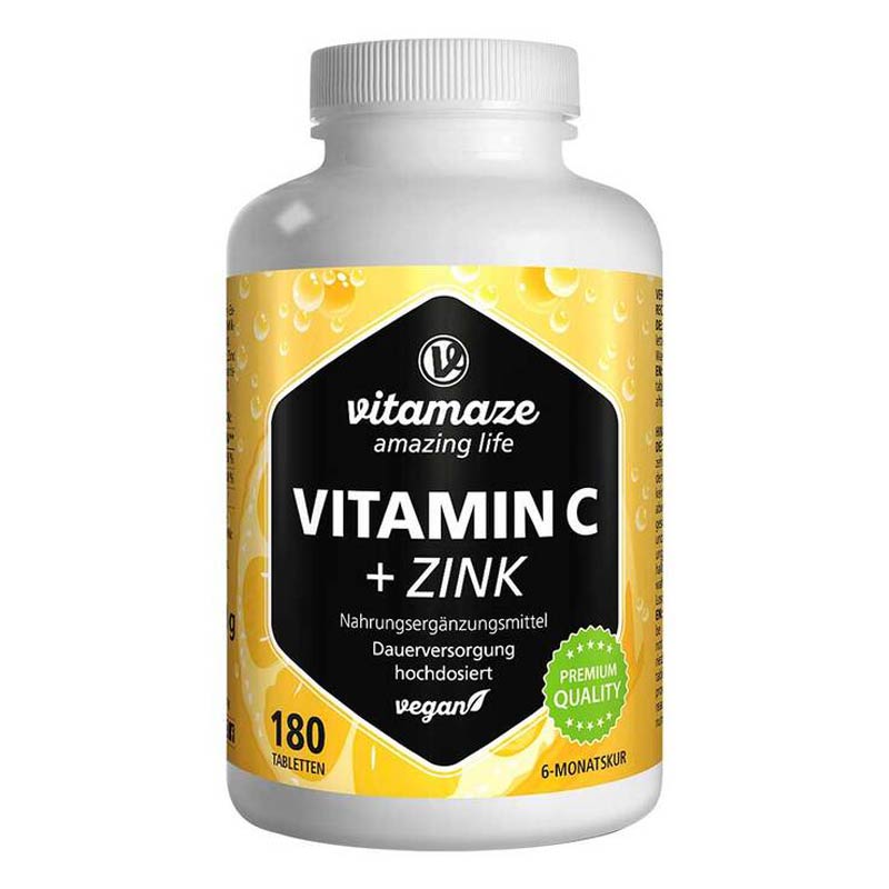 vitamaze VITAMIN C 1000 mg + Zink  180 St Tabletten