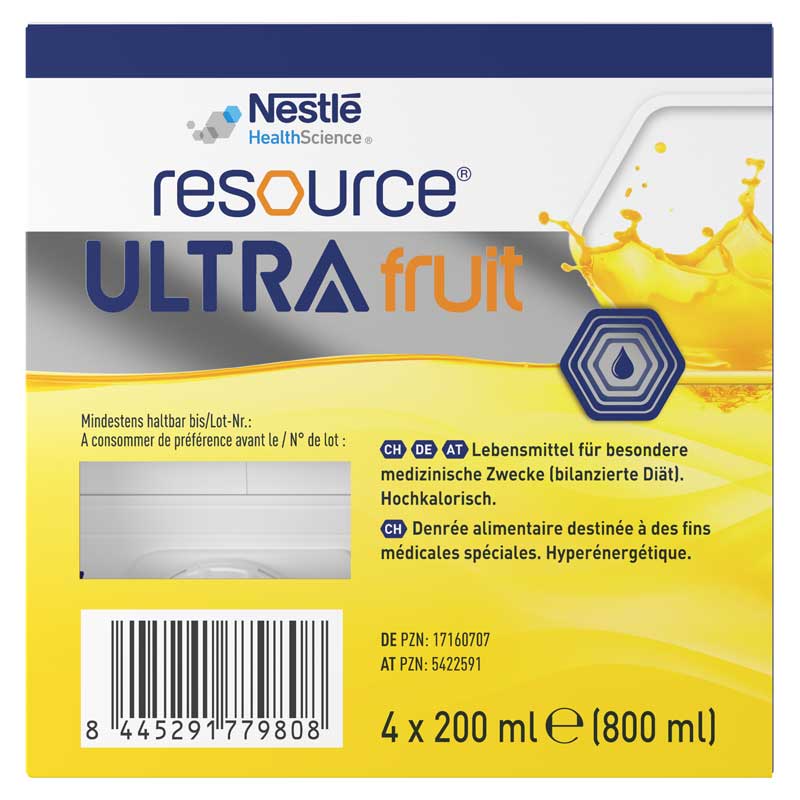 resource ULTRA fruit Ananas 4X200 ml Flüssigkeit