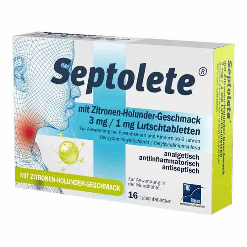 Septolete 3mg/1mg Lutschtabletten 16 St Lutschtabletten