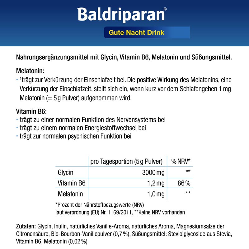 Baldriparan Gute Nacht Drink 300 g Pulver
