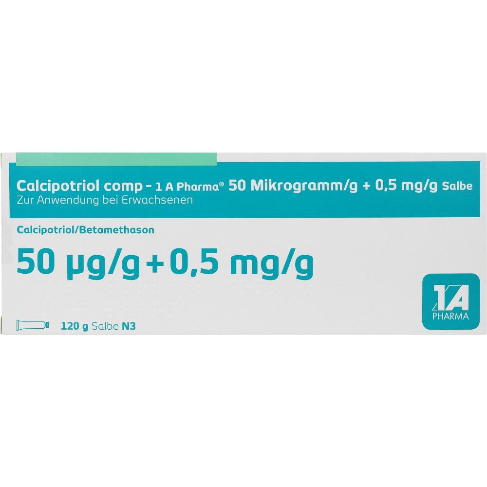Calcipotriol comp - 1A Pharma 50 Mikrogramm 120 g Salbe