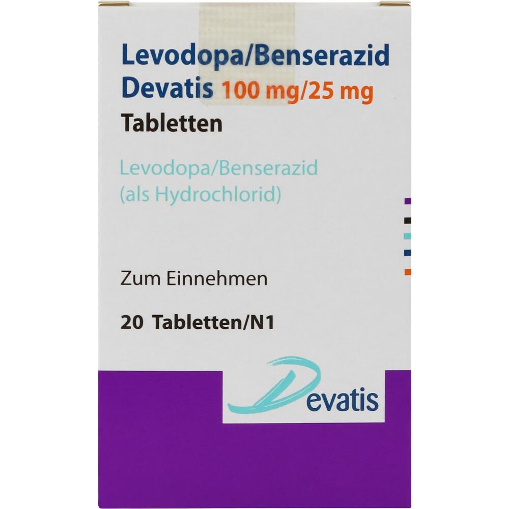 Levodopa / Benserazid Devatis 100mg / 25mg 20 St Tabletten
