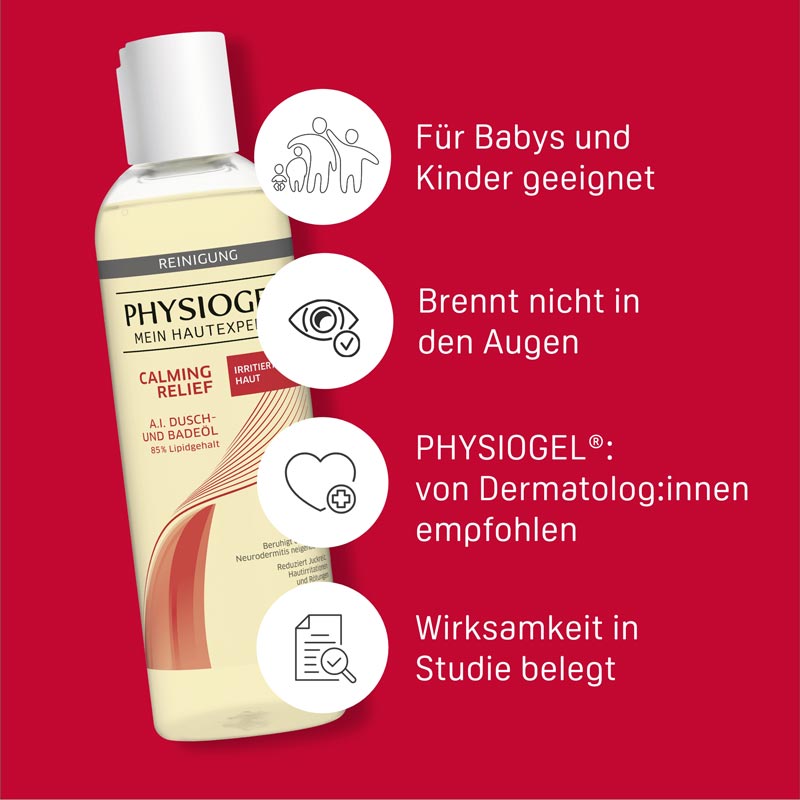 PHYSIOGEL CALMING RELIEF DUSCHÖL IRRITIERTE HAUT 400 ml Öl