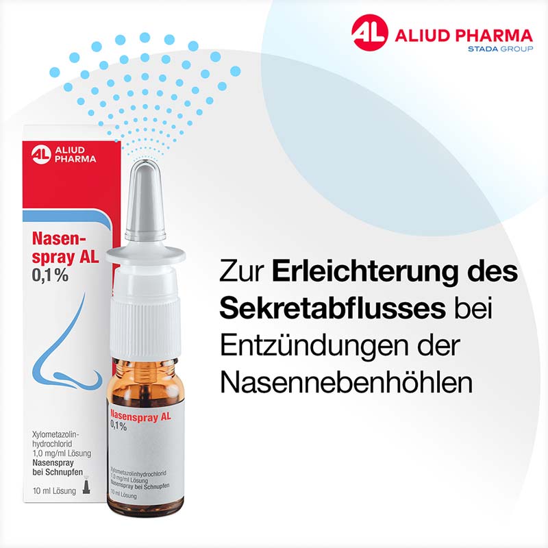 Nasenspray AL 0,1 % bei Schnupfen