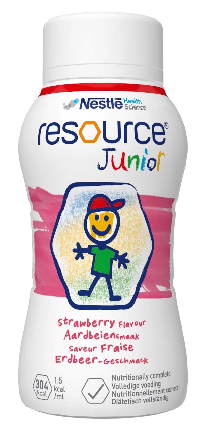 resource Junior Erdbeer Geschmack 4X200 ml Flüssigkeit