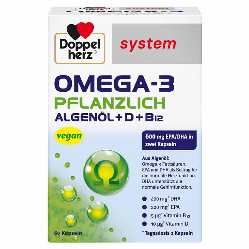 Doppelherz system OMEGA-3 PFLANZLICH 60 St Kapseln