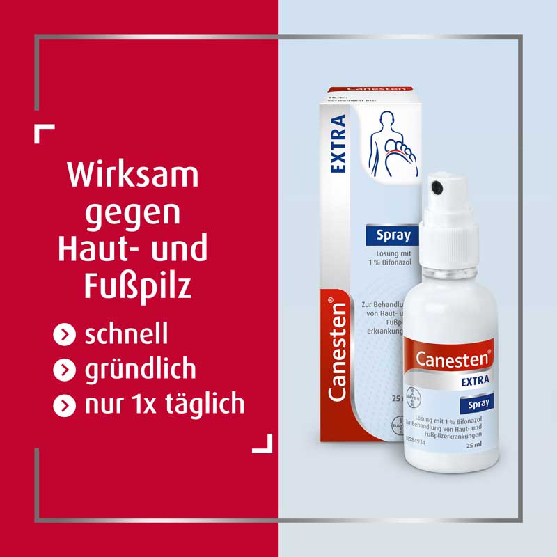 Canesten Extra Spray gegen Pilzerkrankungen der Haut 25 ml Spray