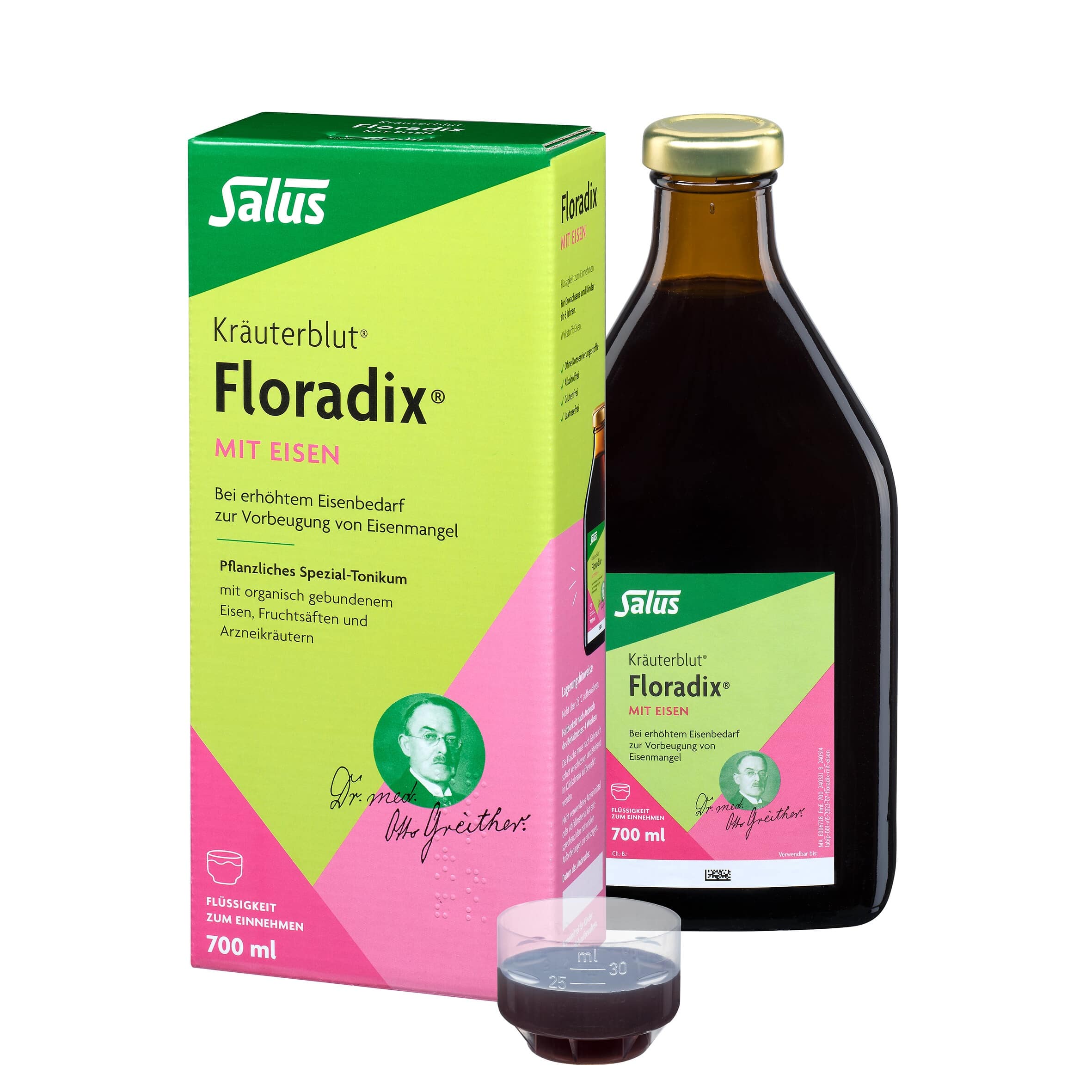 Salus Kräuterblut Floradix MIT EISEN 700 ml Lösung zum Einnehmen