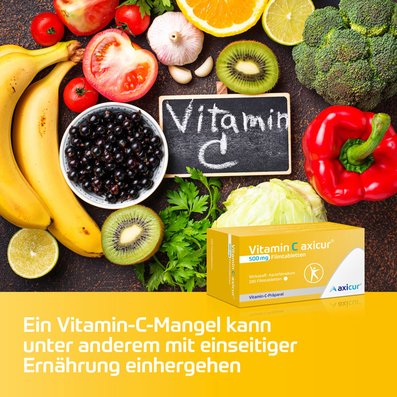 Vitamin C axicur 500 mg Filmtabletten 100 St Filmtabletten
