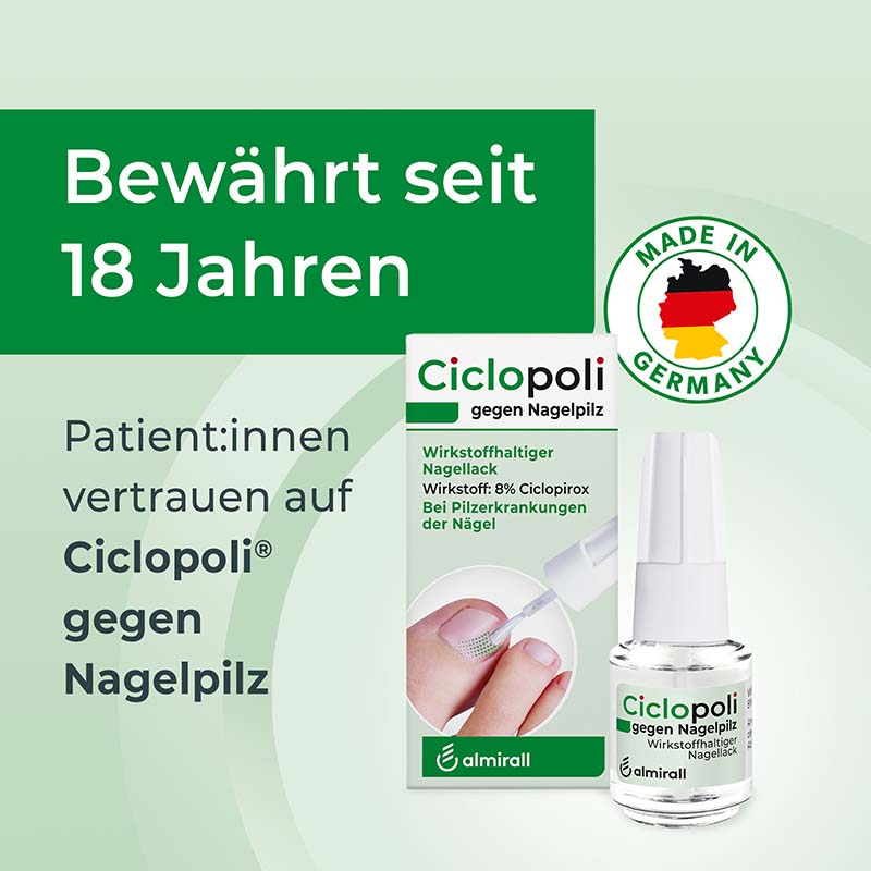 Ciclopoli gegen Nagelpilz Nagellack 3.3 ml Wirkstoffhaltiger Nagellack