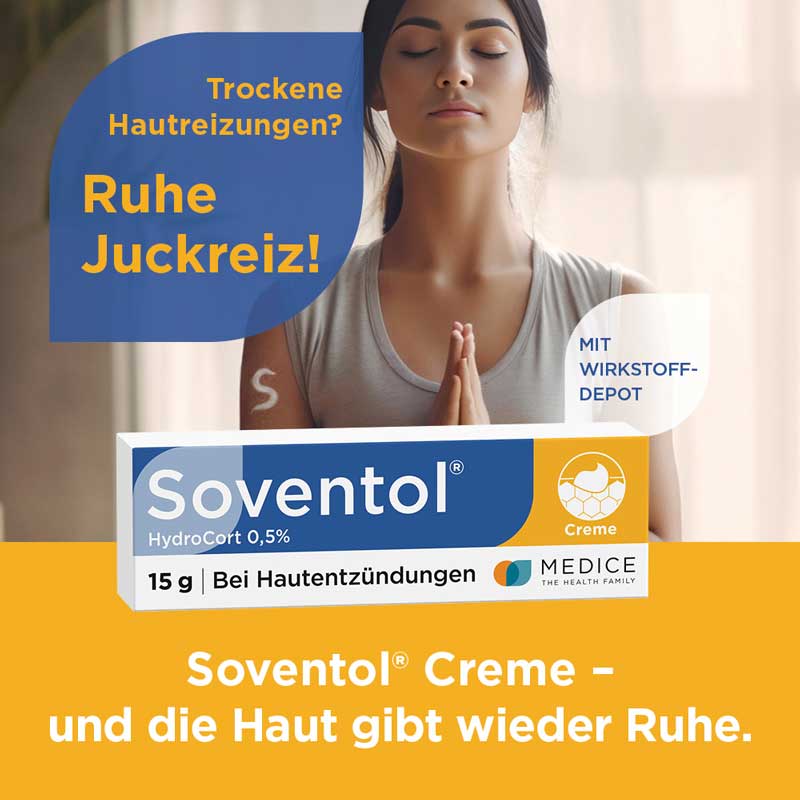 Soventol HydroCort 0,5% bei akuten Hautentzündungen 15 g Creme