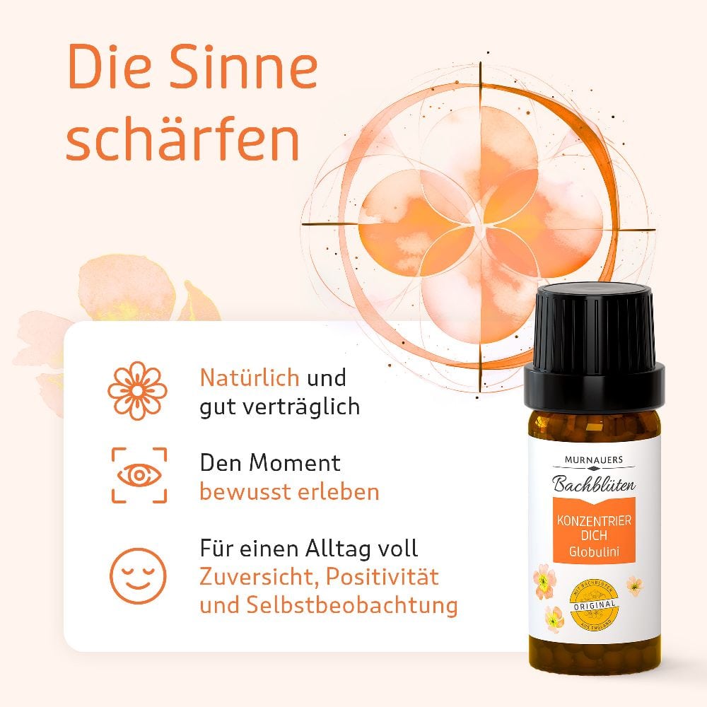 MURNAUERS Bachblüten Konzentrier Dich Globulini 10 g Globuli