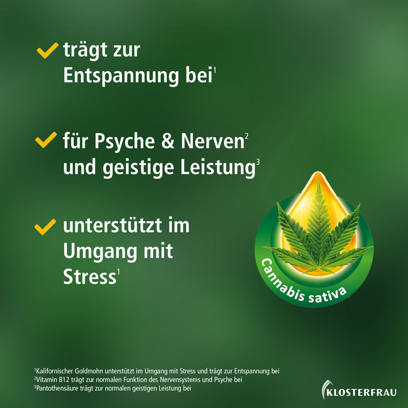 KLOSTERFRAU Hanföl + Goldmohn 30 St Weichkapseln