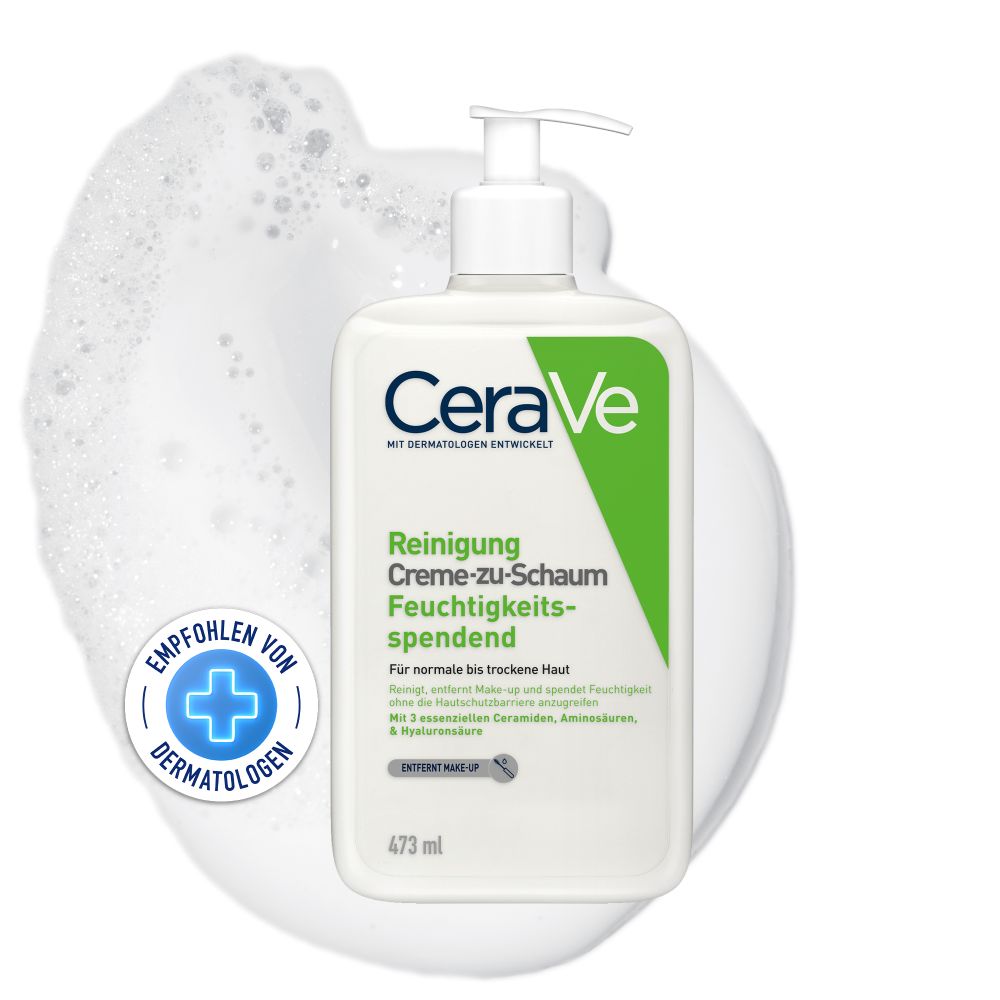 CeraVe Reinigung Creme-zu-Schaum Feuchtigkeitsspendend 473 ml Gel