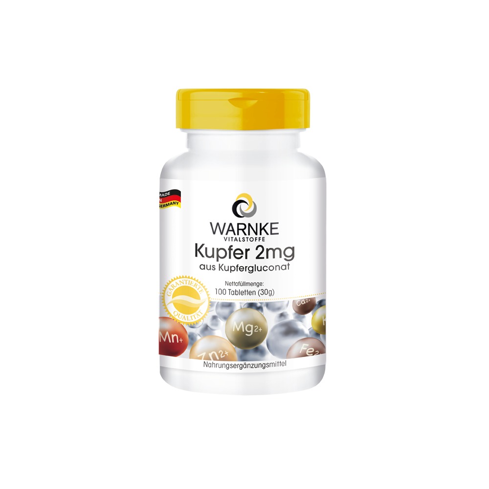 Kupfer 2 mg Aus Kupfergluconat Tabletten 100 St Tabletten
