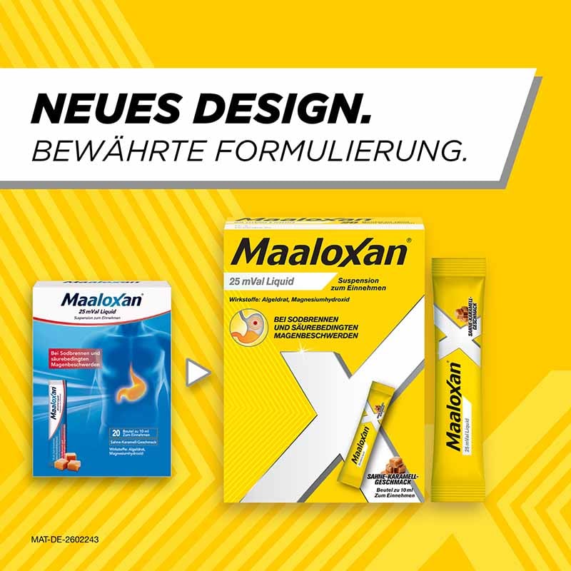 MAALOXAN Liquid bei Sodbrennen & Magenschmerzen 20X10 ml Suspension