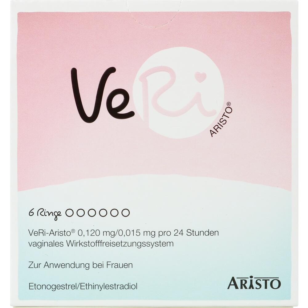VERI Aristo 0,120mg/0,015mg pro 24Std.Vaginalring 6 St Vaginalring