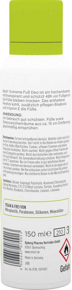 efasit EXTREME FUSS DEO 150 ml Spray