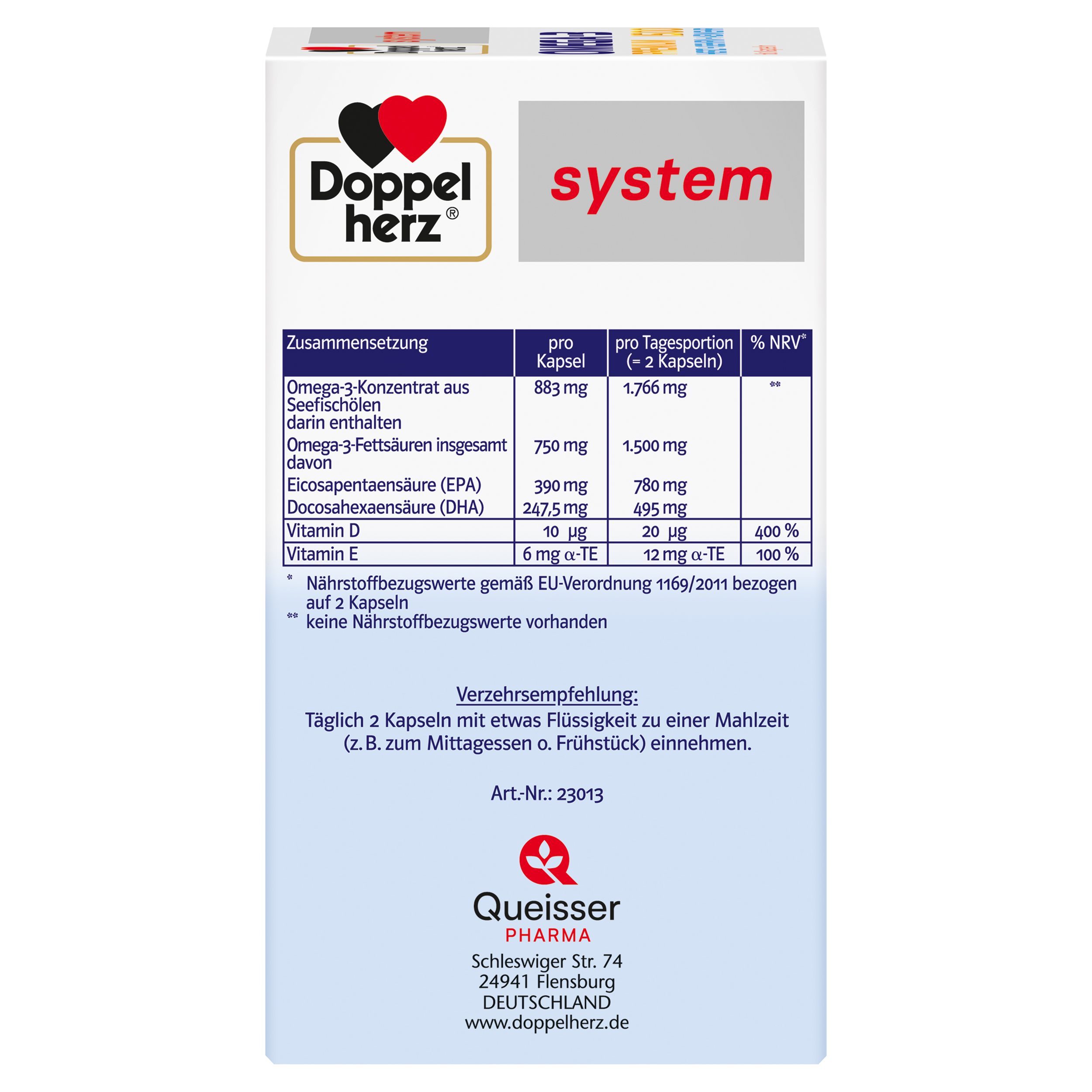 Doppelherz system OMEGA-3 PREMIUM 1500 60 St Kapseln