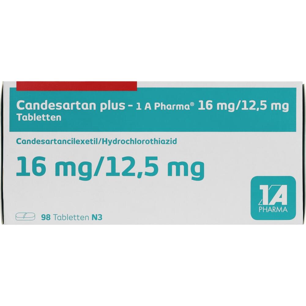 Candesartan plus-1 A Pharma 16mg/12,5mg 98 St Tabletten