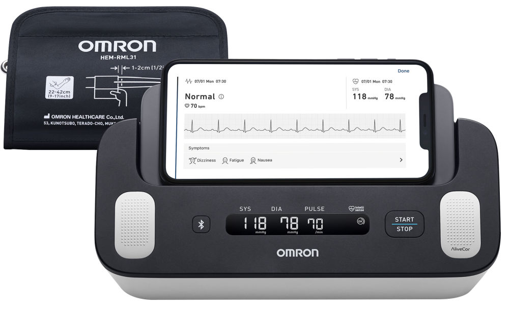OMRON Complete Blutzuckermessgerät + EKG Oberarm 1 St