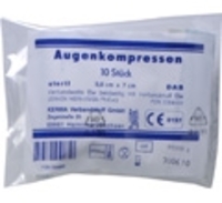 AUGENKOMPRESSEN 5,8x7 cm steril 10 St Kompressen