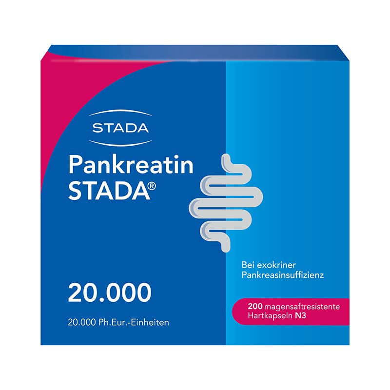 Pankreatin STADA 20000 200 St Magensaftresistente Hartkapseln
