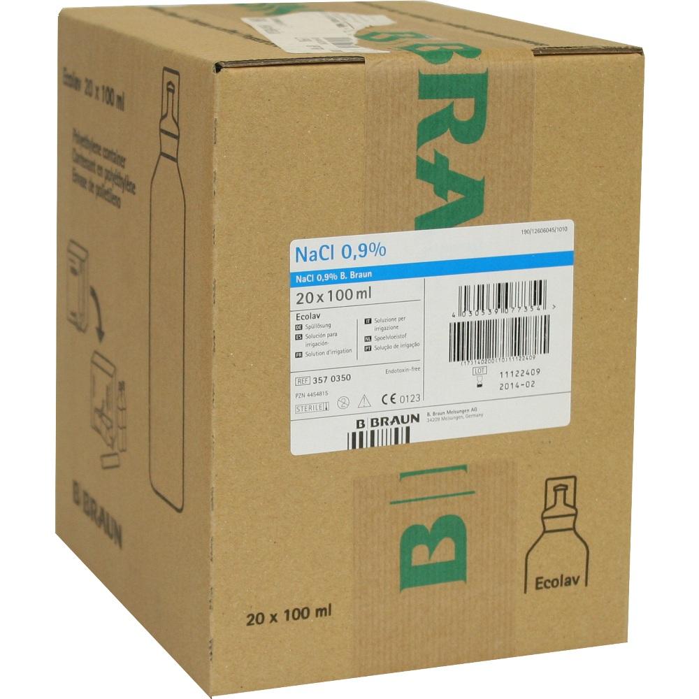 KOCHSALZLÖSUNG 0,9% B.Braun Spüllsg.Ecolav 20X100 ml Spüllösung