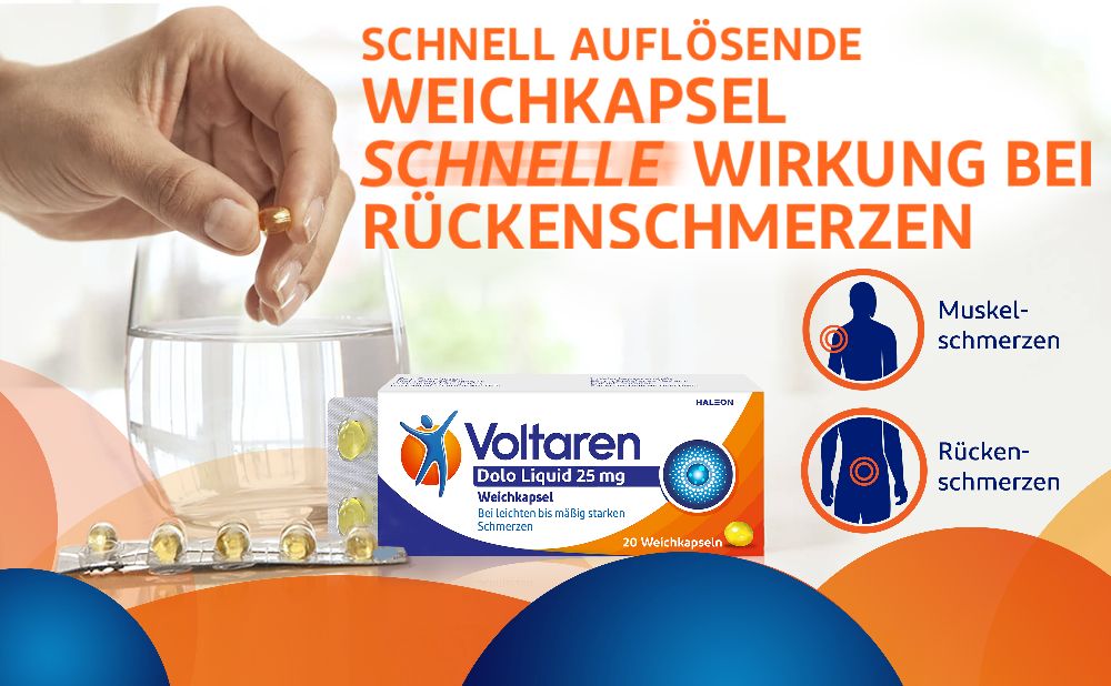 Voltaren Dolo Liquid 25 mg 20 St Weichkapseln