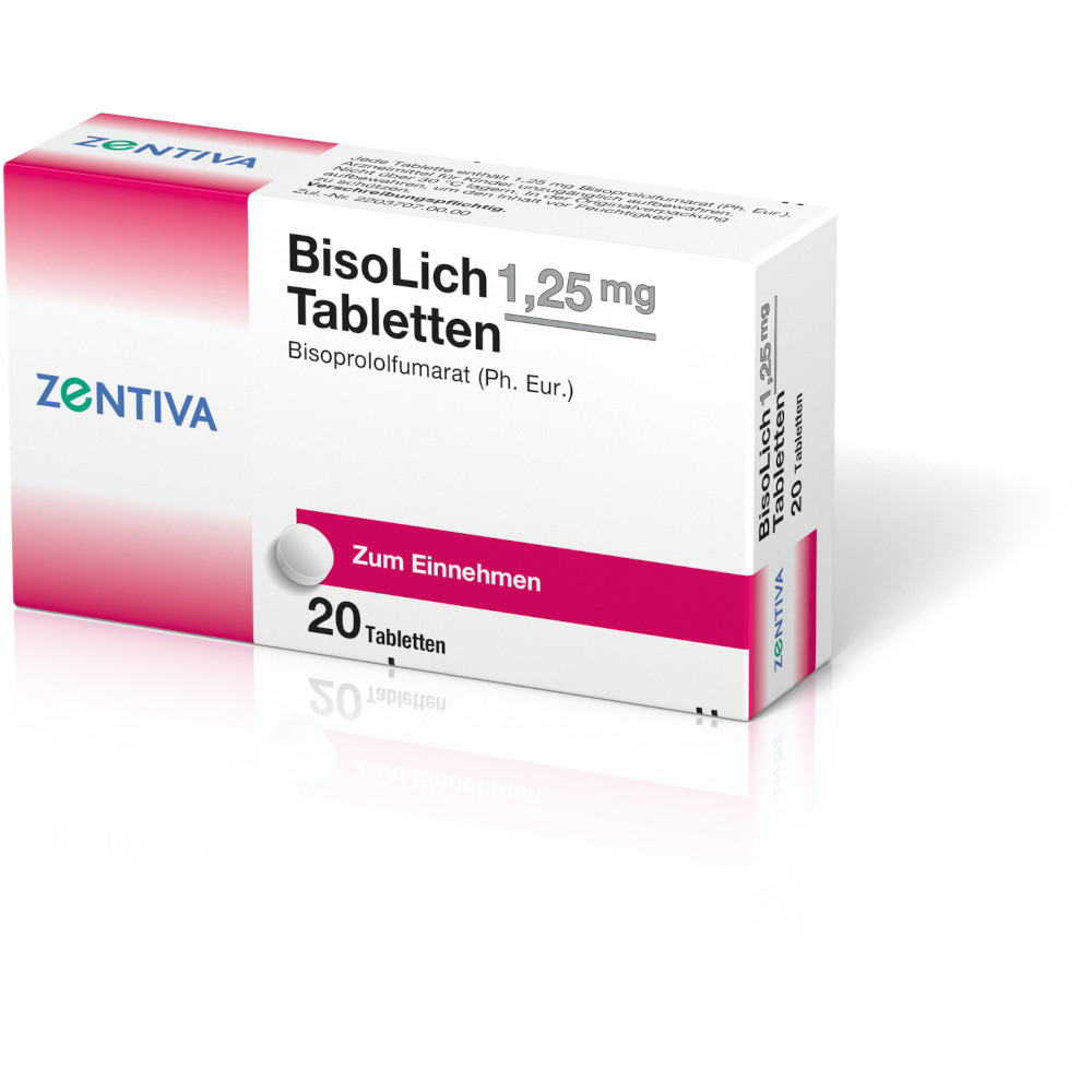 BisoLich 1,25 mg Tabletten 20 St Tabletten