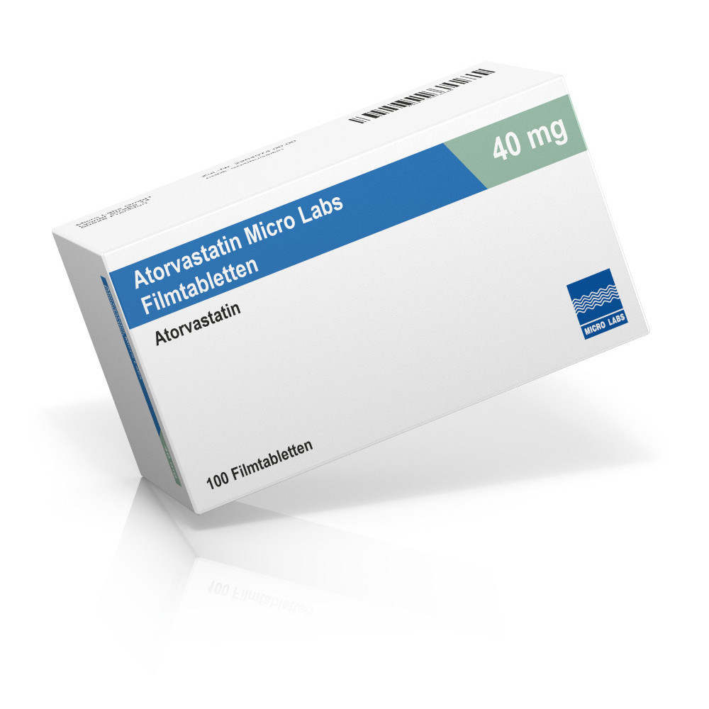 Atorvastatin Micro Labs 40mg 30 St Filmtabletten