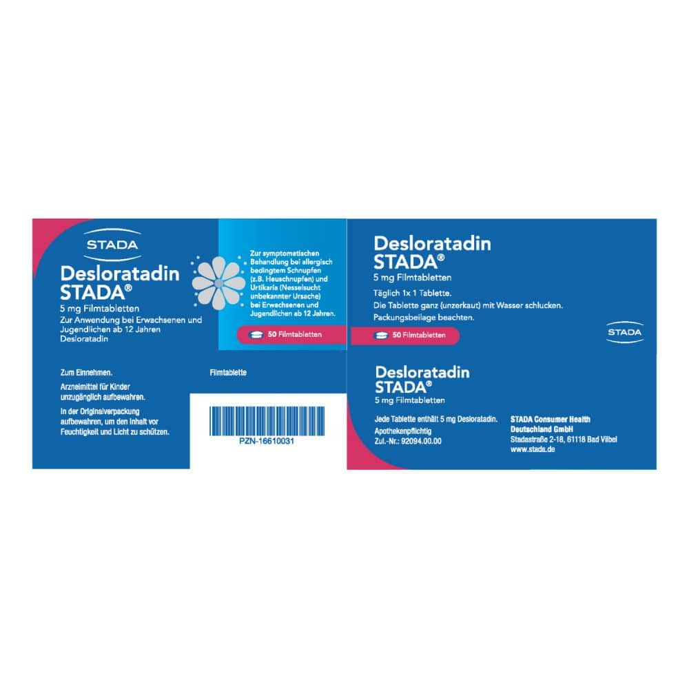 Desloratadin STADA 5 mg  50 St Filmtabletten