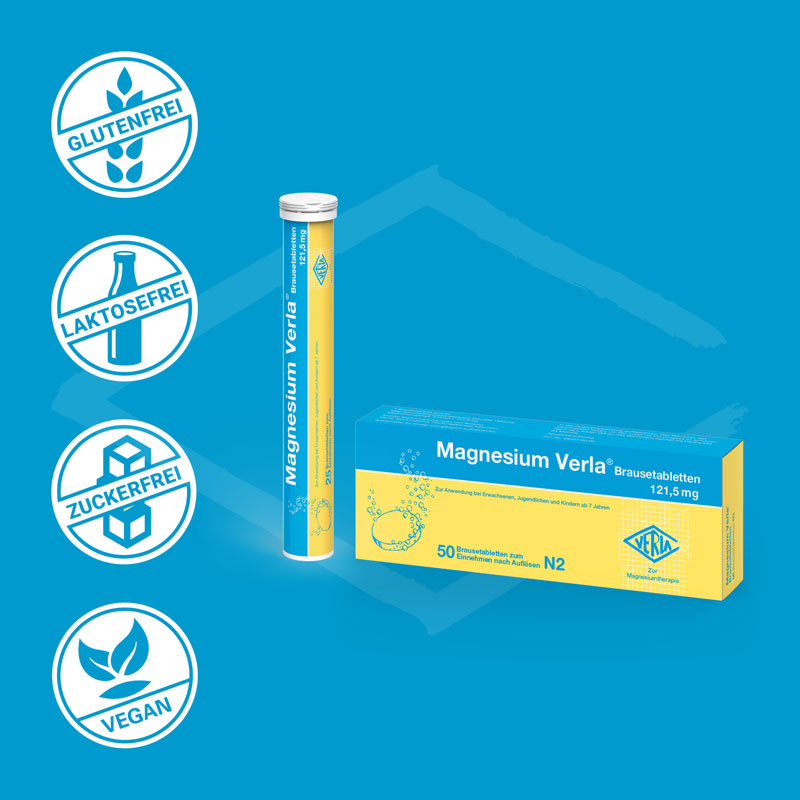 Magnesium Verla 121,5 mg 50 St Brausetabletten