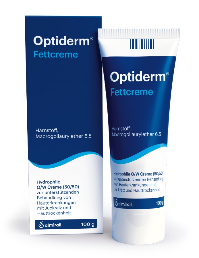 Optiderm Fettcreme bei Juckreiz und trockener Haut 100 g Creme