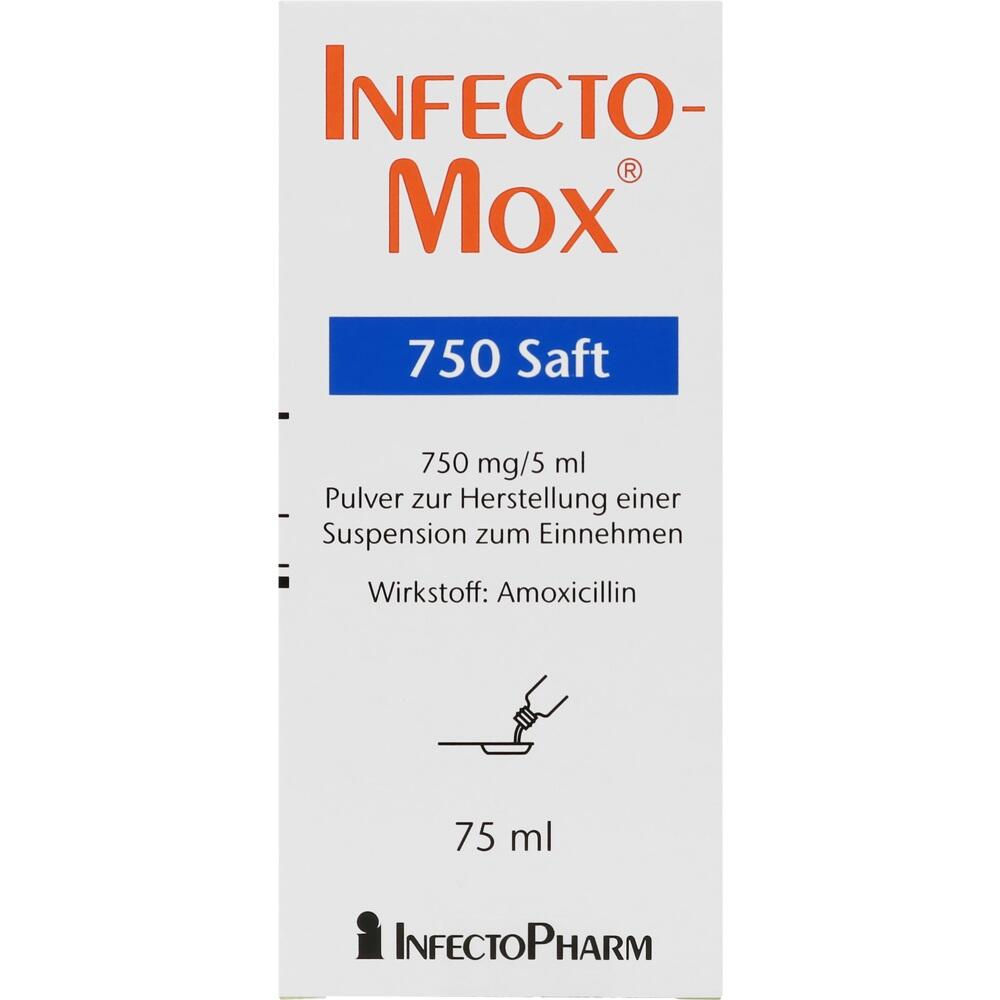 INFECTOMOX 750 75 ml Pulver zur Herstellung einer Suspension zum Einnehmen