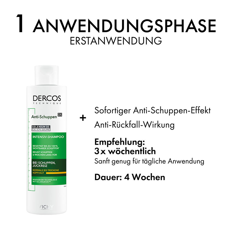 VICHY DERCOS Anti-Schuppen Shampoo trockene Kopfhaut  200 ml Shampoo
