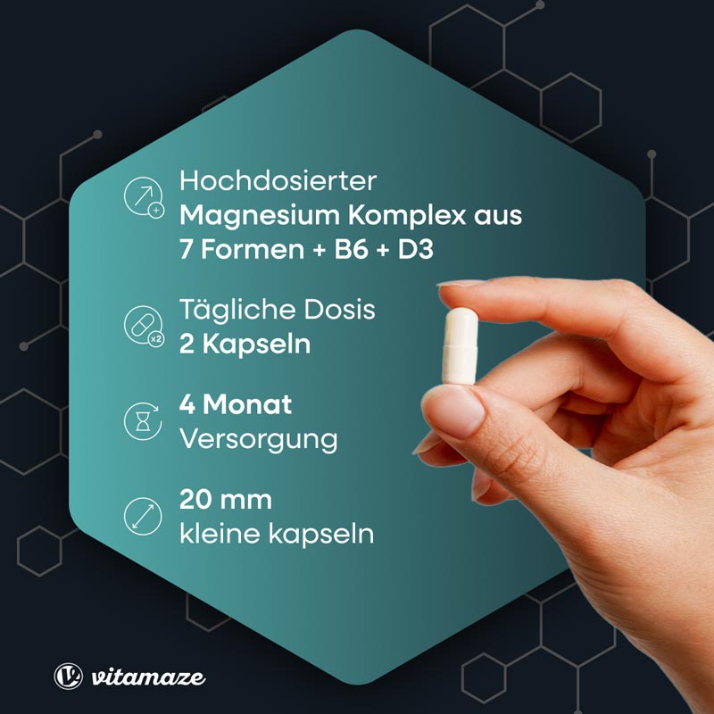 vitamaze MAGNESIUM 7in1 COMPLEX 240 St Kapseln