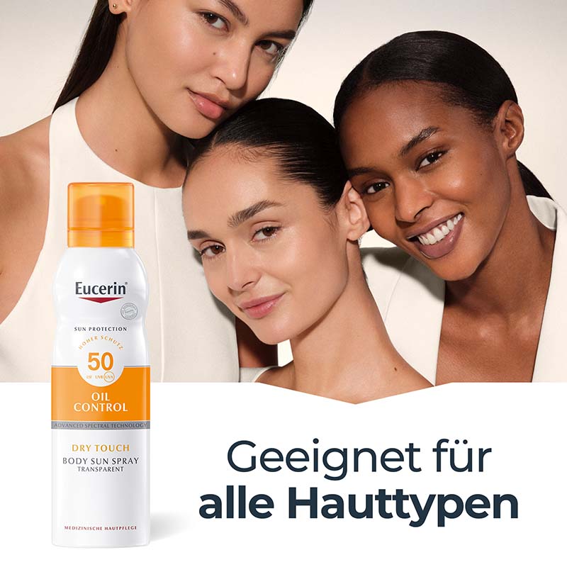 Eucerin SUN OIL CONTROL DRY TOUCH BODY SUN SPRAY TRANSPARENT LSF 50+  200 ml Spray