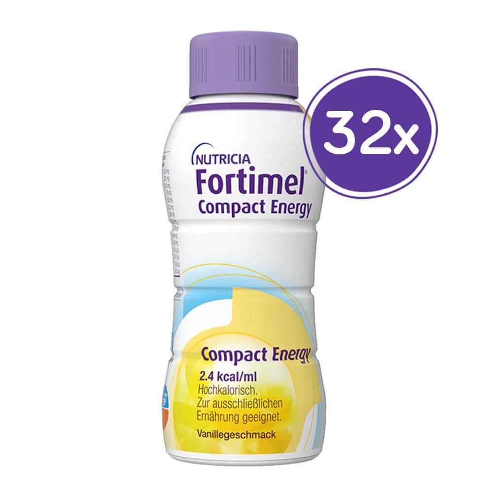 Fortimel Compact Energy Trinknahrung Vanille 8X4X300 ml Flüssigkeit
