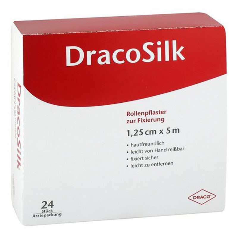 DracoSilk Rollenpflaster 1,25 cm x 5 m 24 St Pflaster