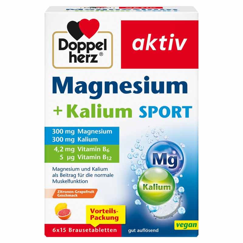 Doppelherz aktiv Magnesium + Kalium SPORT 6X15 St Brausetabletten