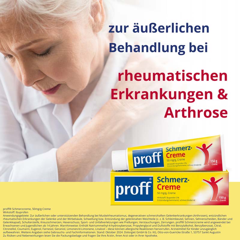proff Schmerzcreme 50mg/g 150 g Creme