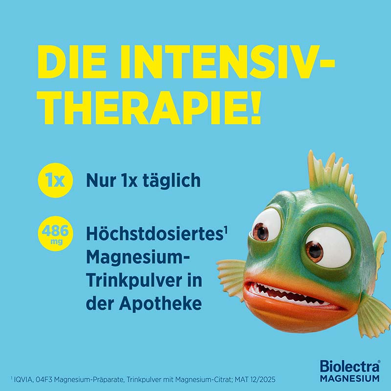 Biolectra MAGNESIUM 486 mg INTENS  20 St Pulver zur Herstellung einer Lösung zum Einnehmen