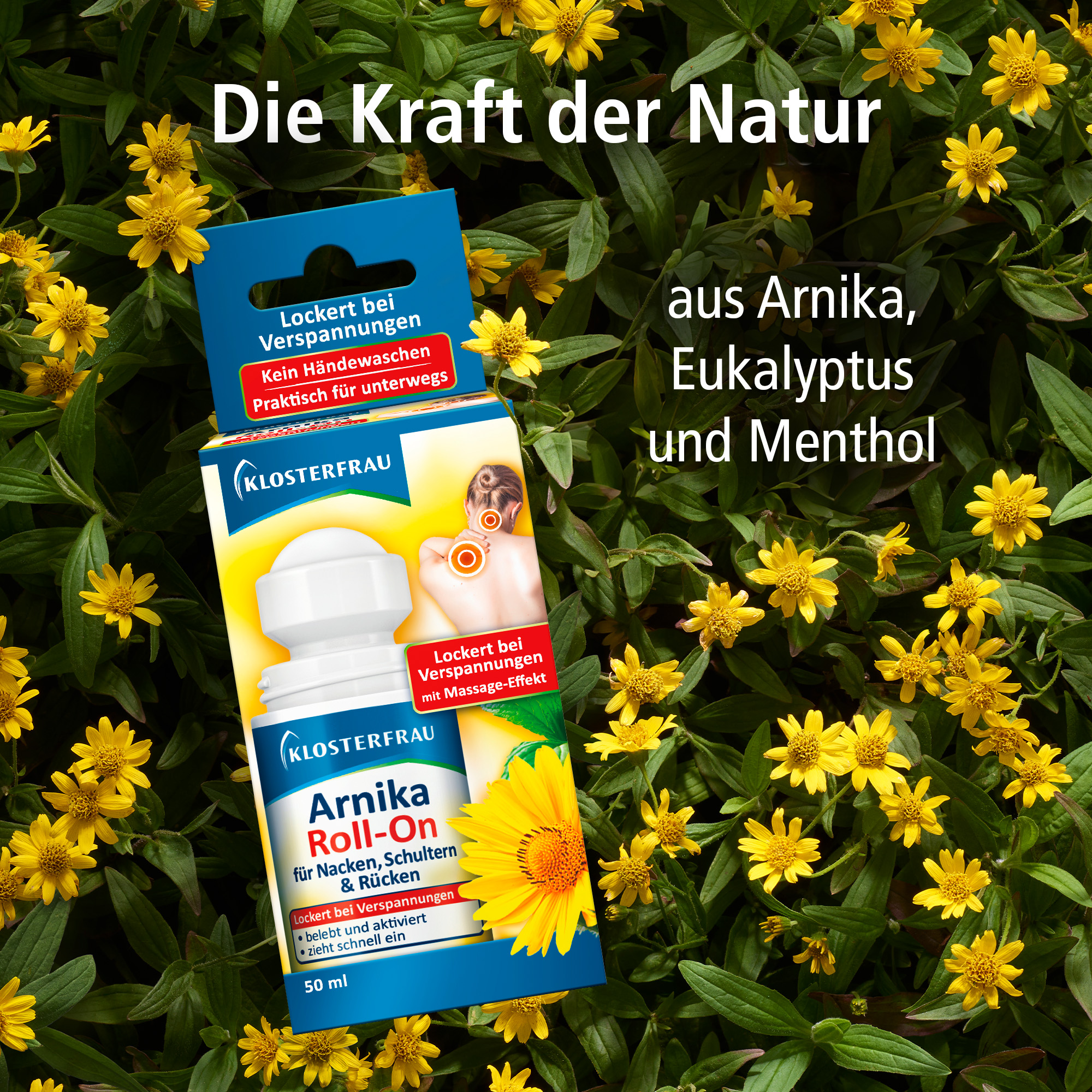 KLOSTERFRAU Arnika Roll-on Rücken Schulter Nacken 50 ml Emulsion