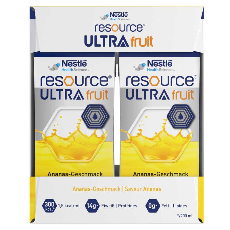 resource ULTRA fruit Ananas 4X200 ml Flüssigkeit