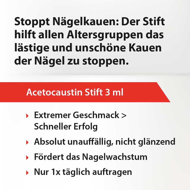 Acetocaustin Stift gegen Nagelkauen  3 ml Stifte