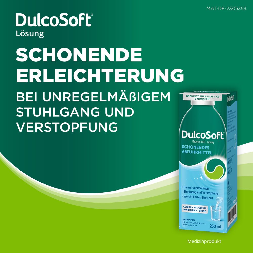 DulcoSoft Lösung - Abführmittel bei Verstopfung 250 ml Lösung zum Einnehmen